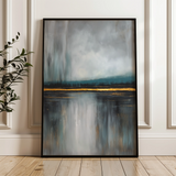 Abstract 2074 Canvas Art 60 x 40 cm / Black