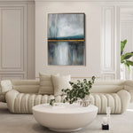 Abstract 2074 Canvas Art 60 x 40 cm / Black