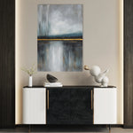 Abstract 2074 Canvas Art 60 x 40 cm / Black