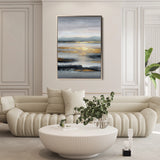 Abstract 2075 Canvas Art 60 x 40 cm / Black