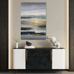 Abstract 2075 Canvas Art 60 x 40 cm / Black