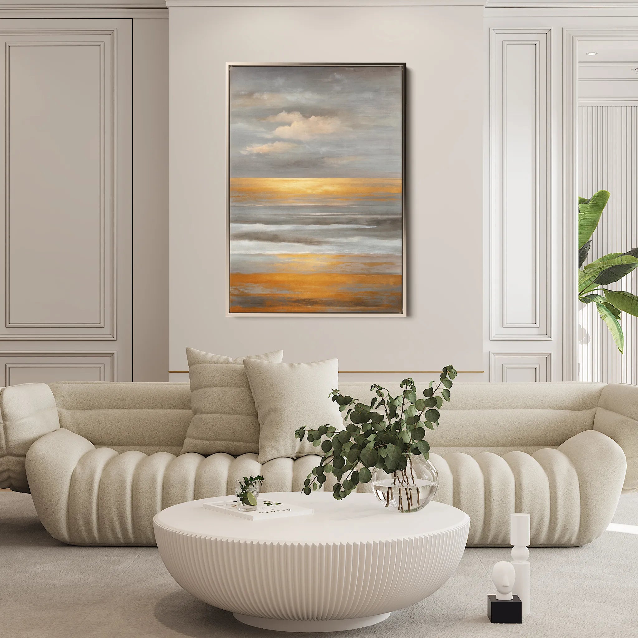 Abstract 2076 Canvas Art 60 x 40 cm / Black