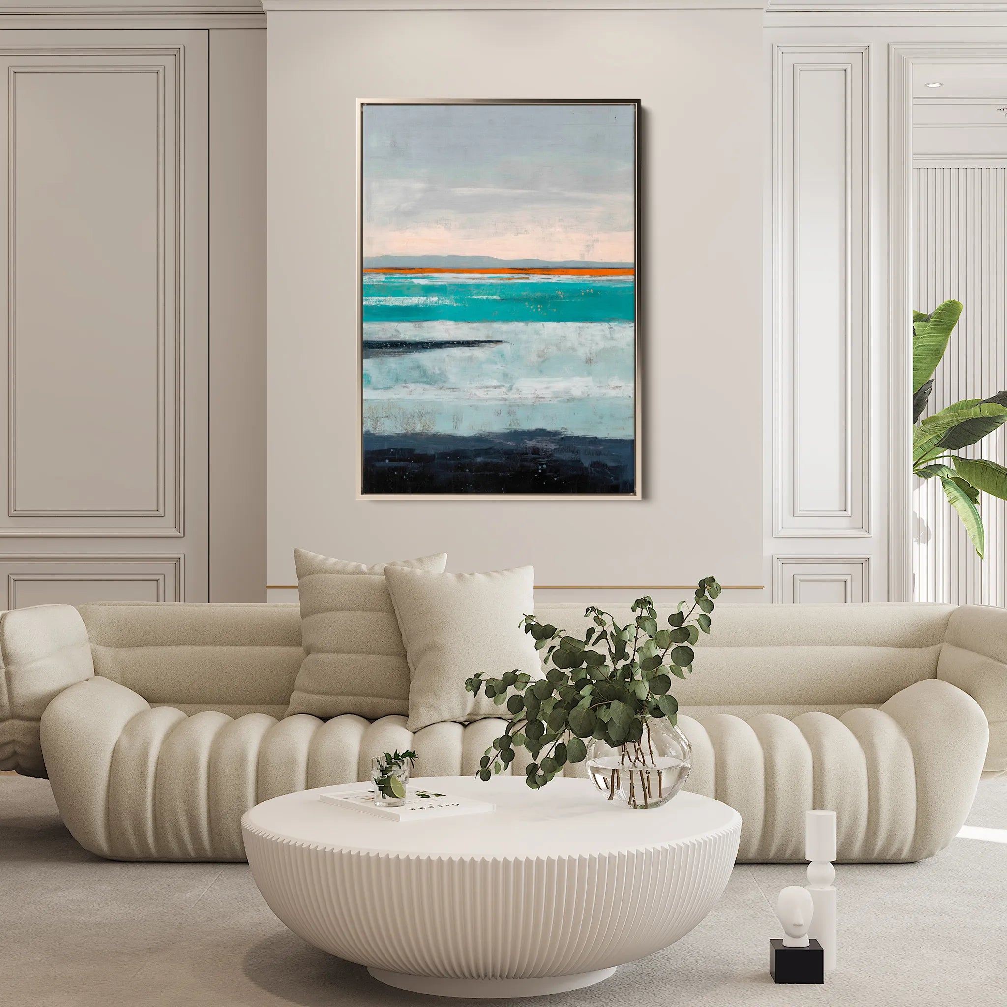 Abstract 2078 Canvas Art 60 x 40 cm / Black