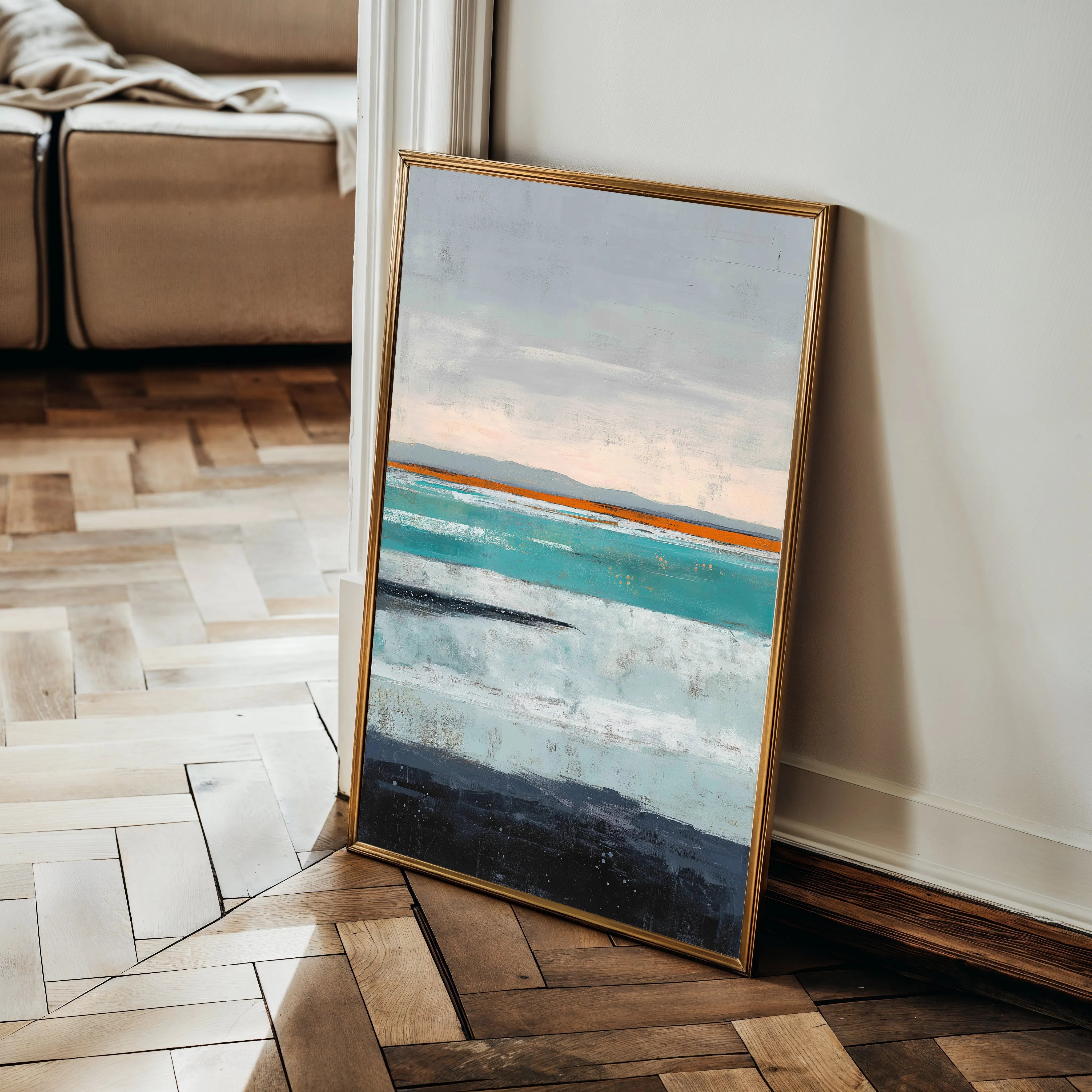 Abstract 2078 Canvas Art 60 x 40 cm / Black