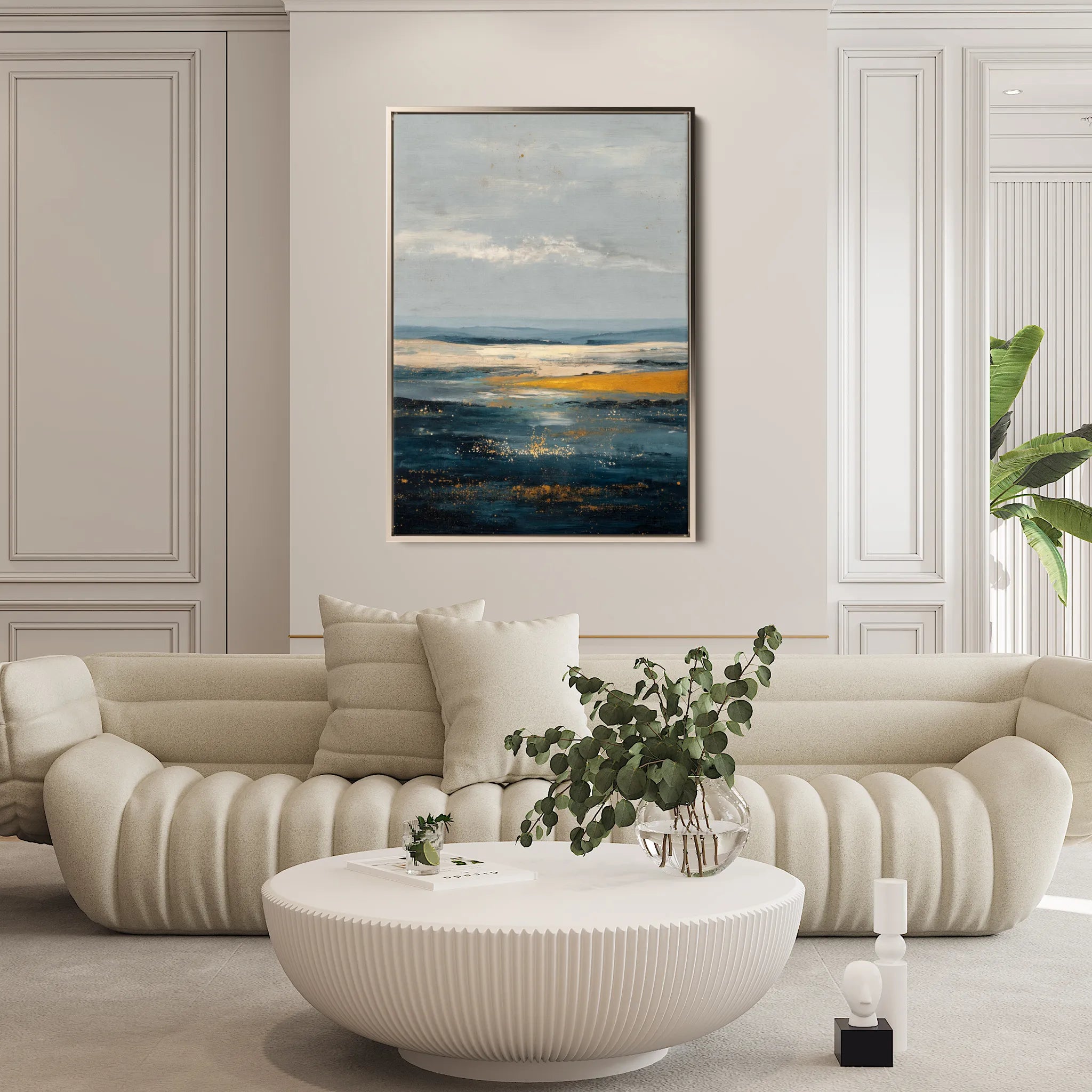 Abstract 2079 Canvas Art 60 x 40 cm / Black