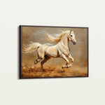 Horses 208 Canvas Art 60 x 40 cm / Black