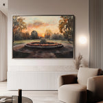 Landscape 208 Canvas Art 60 x 40 cm / Black
