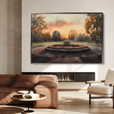 Landscape 208 Canvas Art 60 x 40 cm / Black