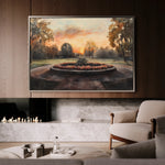 Landscape 208 Canvas Art 60 x 40 cm / Black