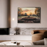 Landscape 208 Canvas Art 60 x 40 cm / Black