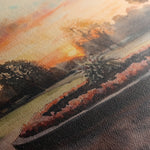 Landscape 208 Canvas Art 60 x 40 cm / Black