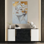 Portrait 208 Canvas Art 60 x 40 cm / Black