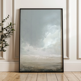 Abstract 2080 Canvas Art 60 x 40 cm / Black