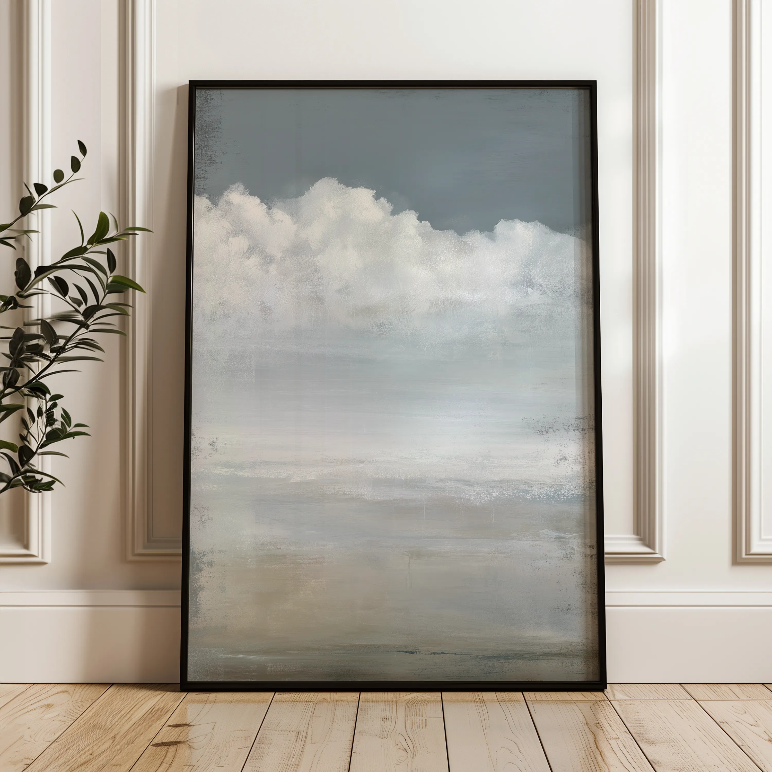 Abstract 2081 Canvas Art 60 x 40 cm / Black