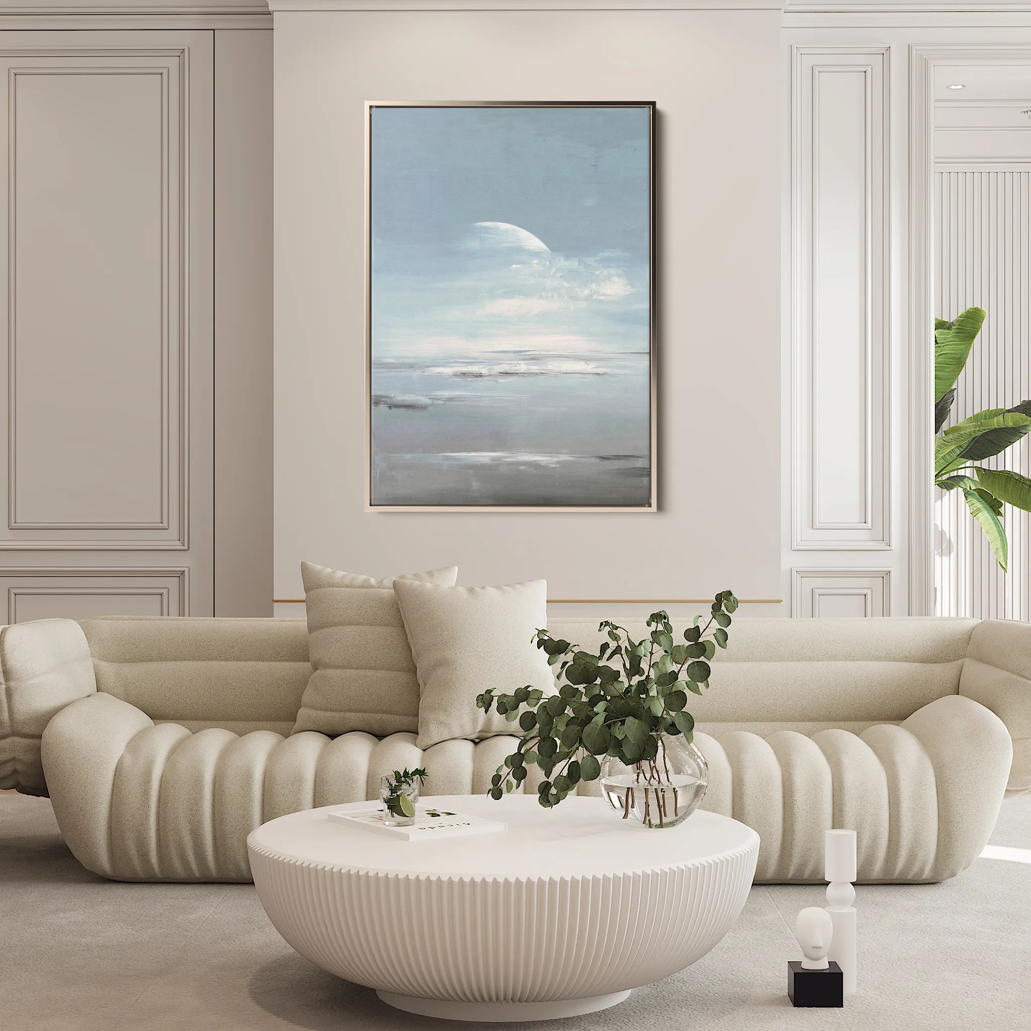 Abstract 2082 Canvas Art 60 x 40 cm / Black