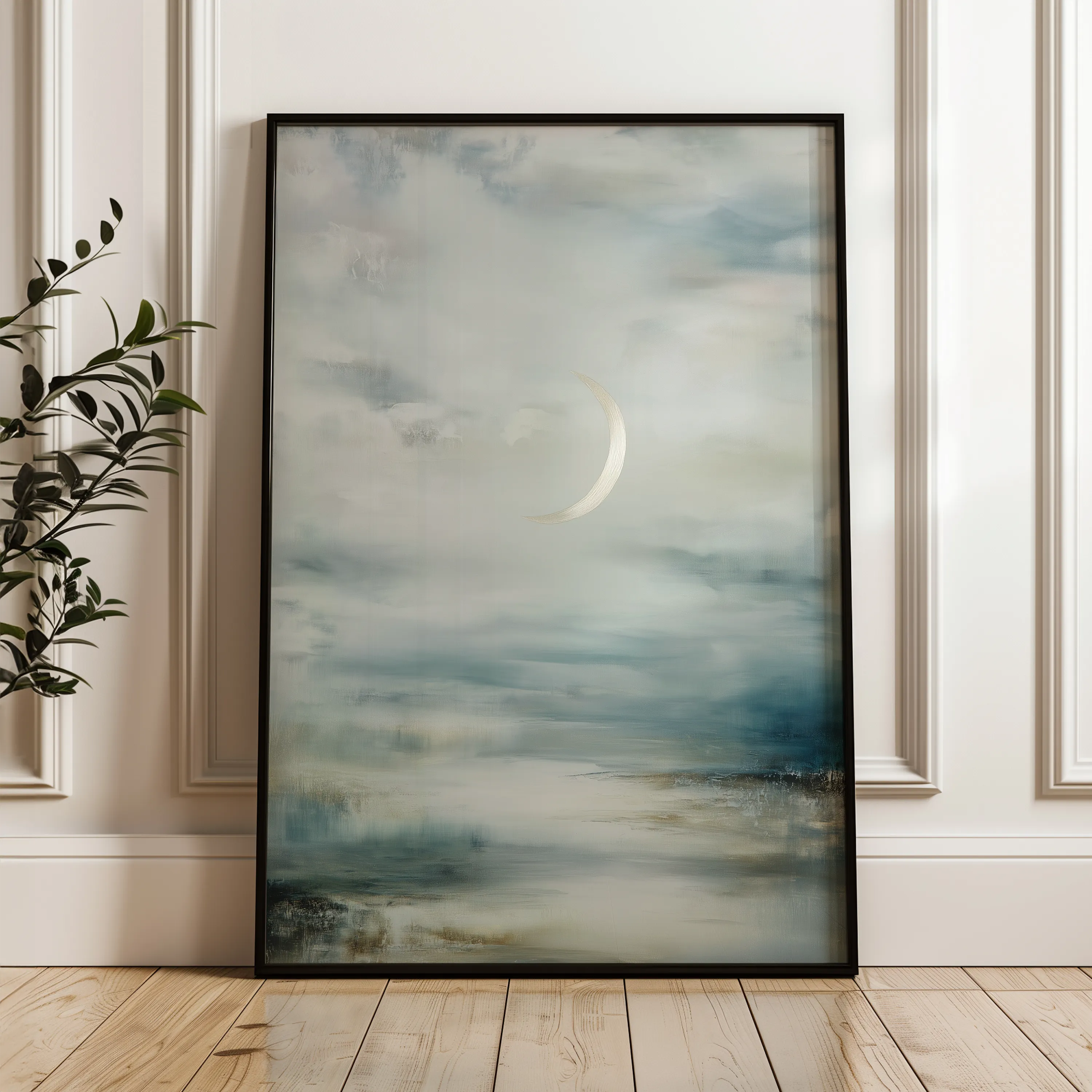 Abstract 2083 Canvas Art 60 x 40 cm / Black