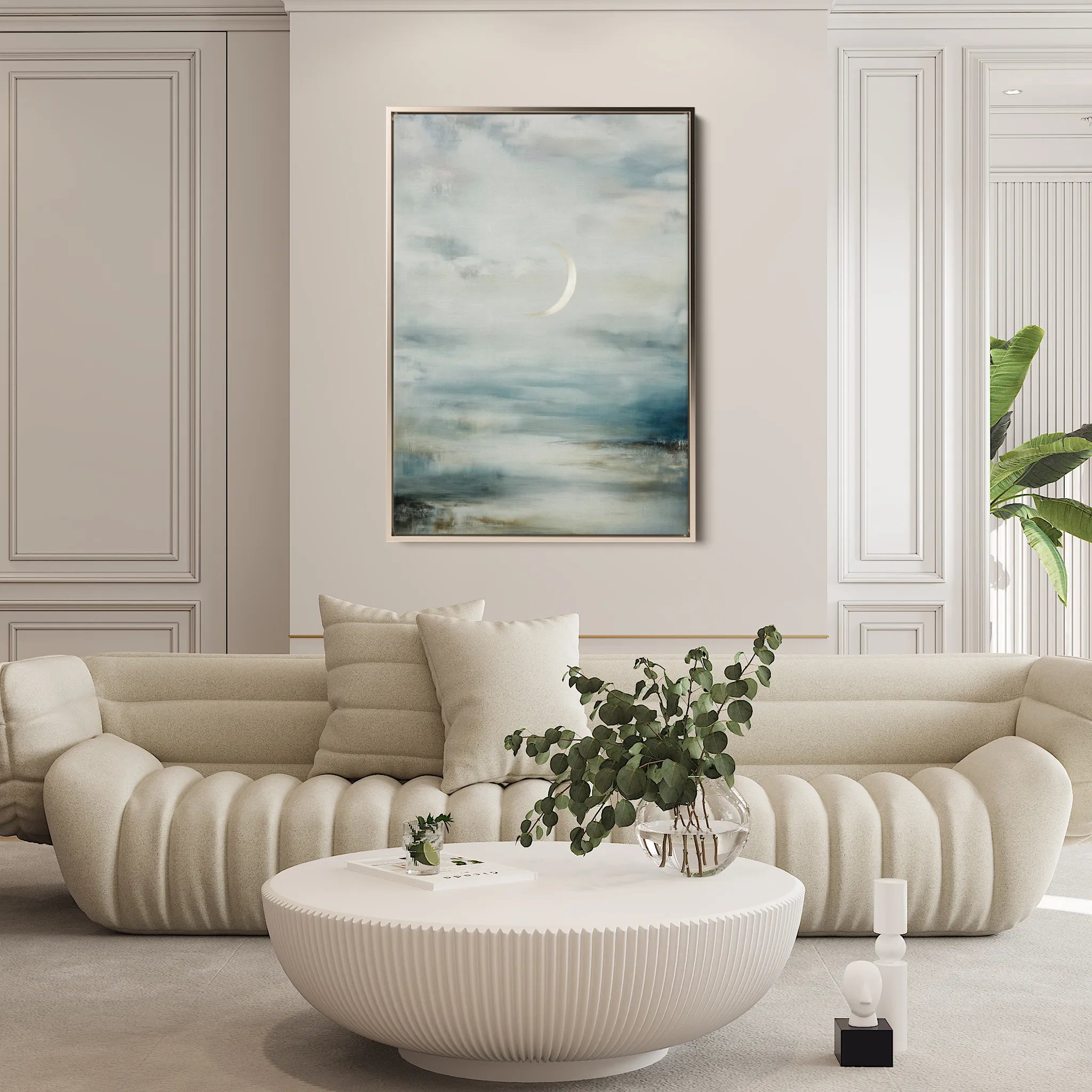 Abstract 2083 Canvas Art 60 x 40 cm / Black