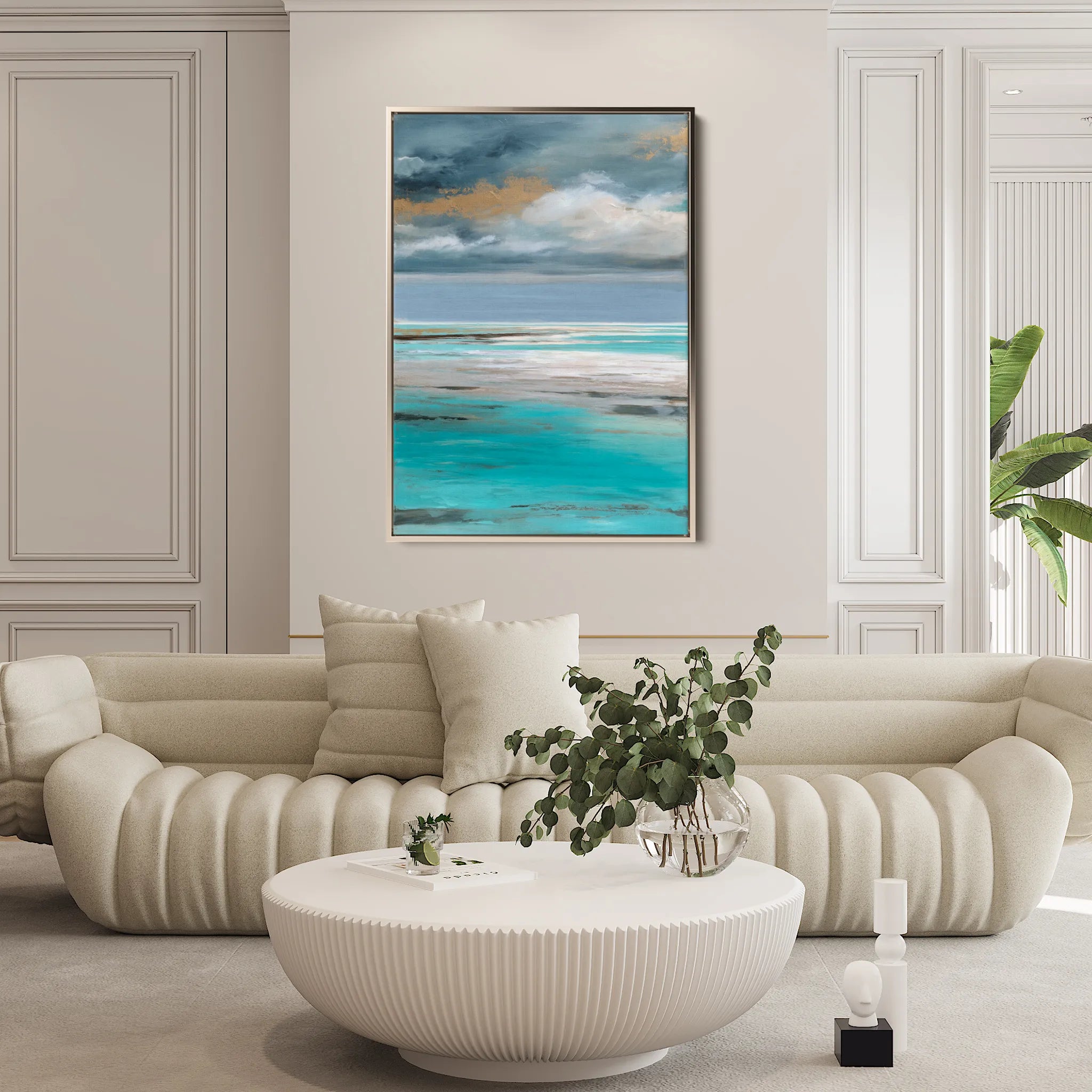 Abstract 2085 Canvas Art 60 x 40 cm / Black