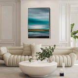 Abstract 2086 Canvas Art 60 x 40 cm / Black