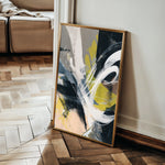 Abstract 2087 Canvas Art 60 x 40 cm / Black