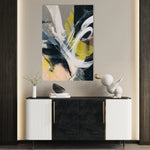 Abstract 2087 Canvas Art 60 x 40 cm / Black