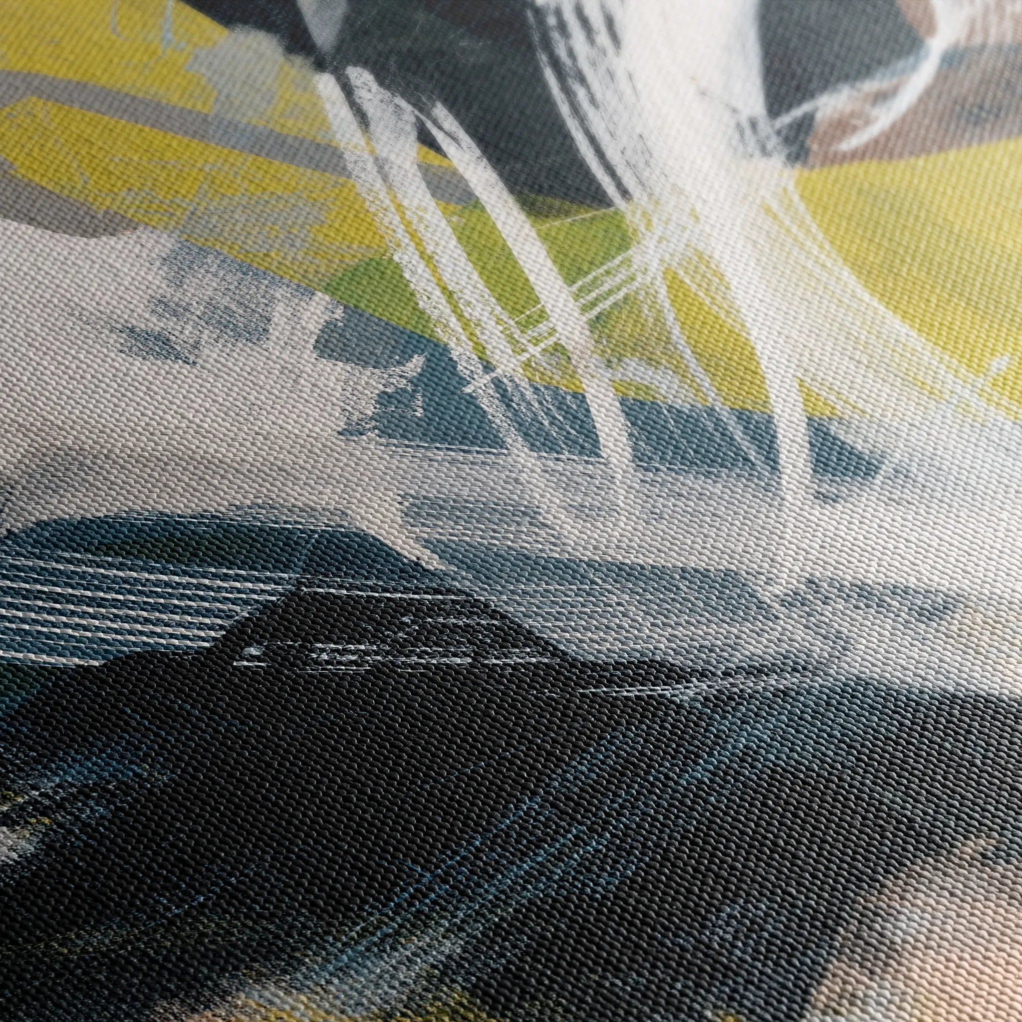 Abstract 2087 Canvas Art 60 x 40 cm / Black
