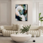 Abstract 2088 Canvas Art 60 x 40 cm / Black