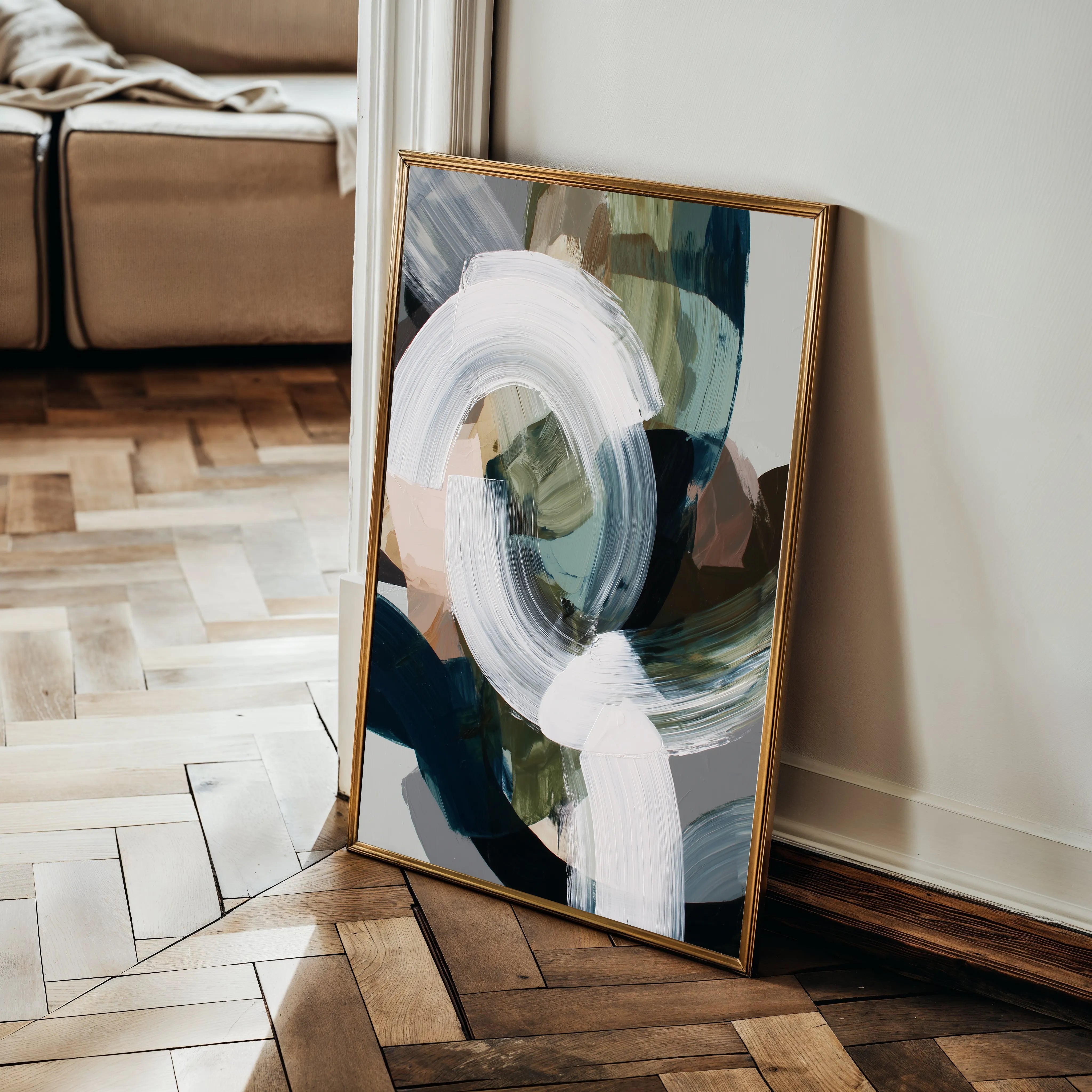 Abstract 2088 Canvas Art 60 x 40 cm / Black