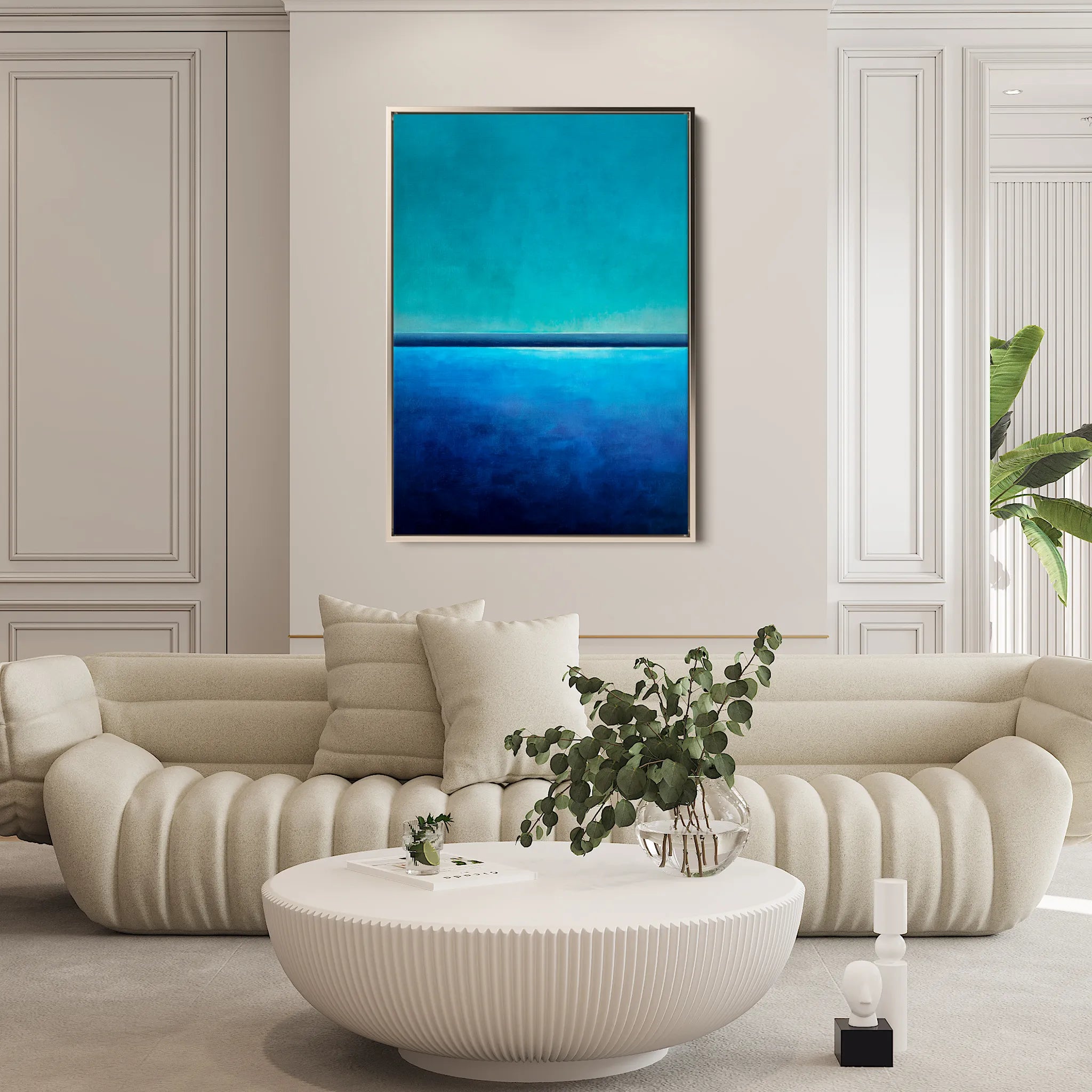 Abstract 2089 Canvas Art 60 x 40 cm / Black