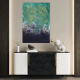 Abstract 209 Canvas Art 60 x 40 cm / Black