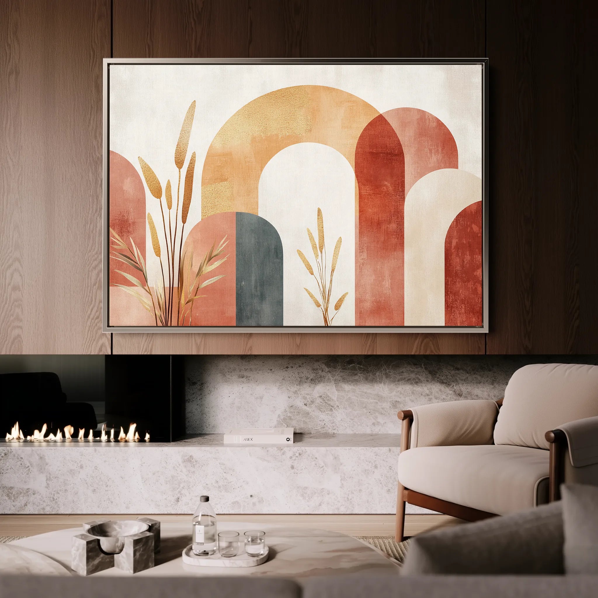 Boho 209 Canvas Art 60 x 40 cm / Black