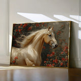 Horses 209 Canvas Art 60 x 40 cm / Black
