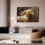 Horses 209 Canvas Art 60 x 40 cm / Black
