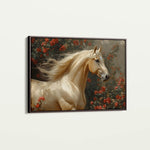 Horses 209 Canvas Art 60 x 40 cm / Black