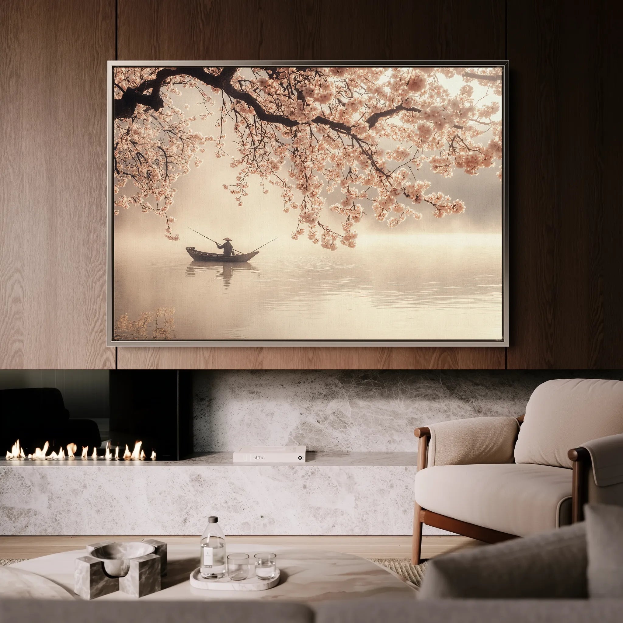 Landscape 209 Canvas Art 60 x 40 cm / Black