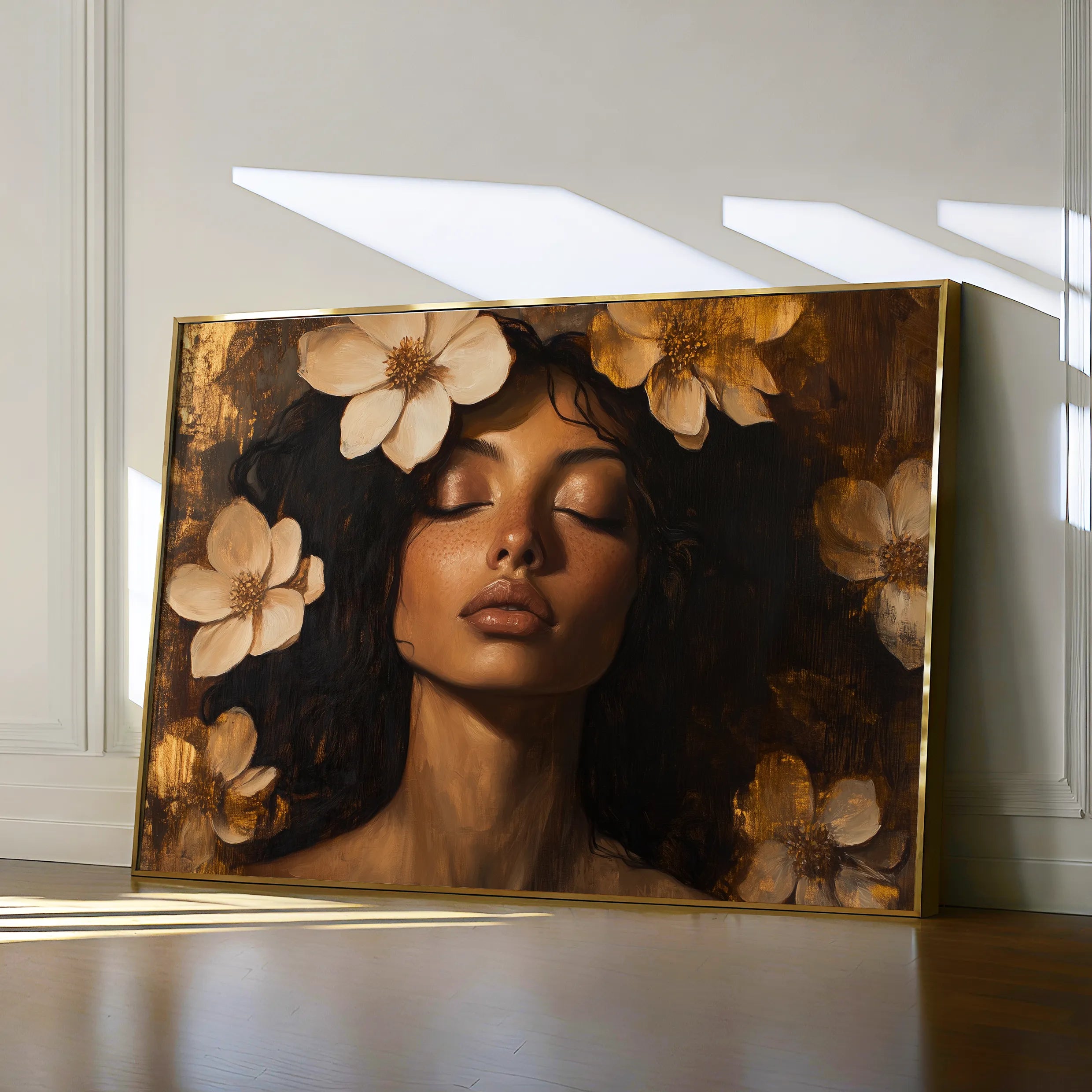 Portrait 209 Canvas Art 60 x 40 cm / Black