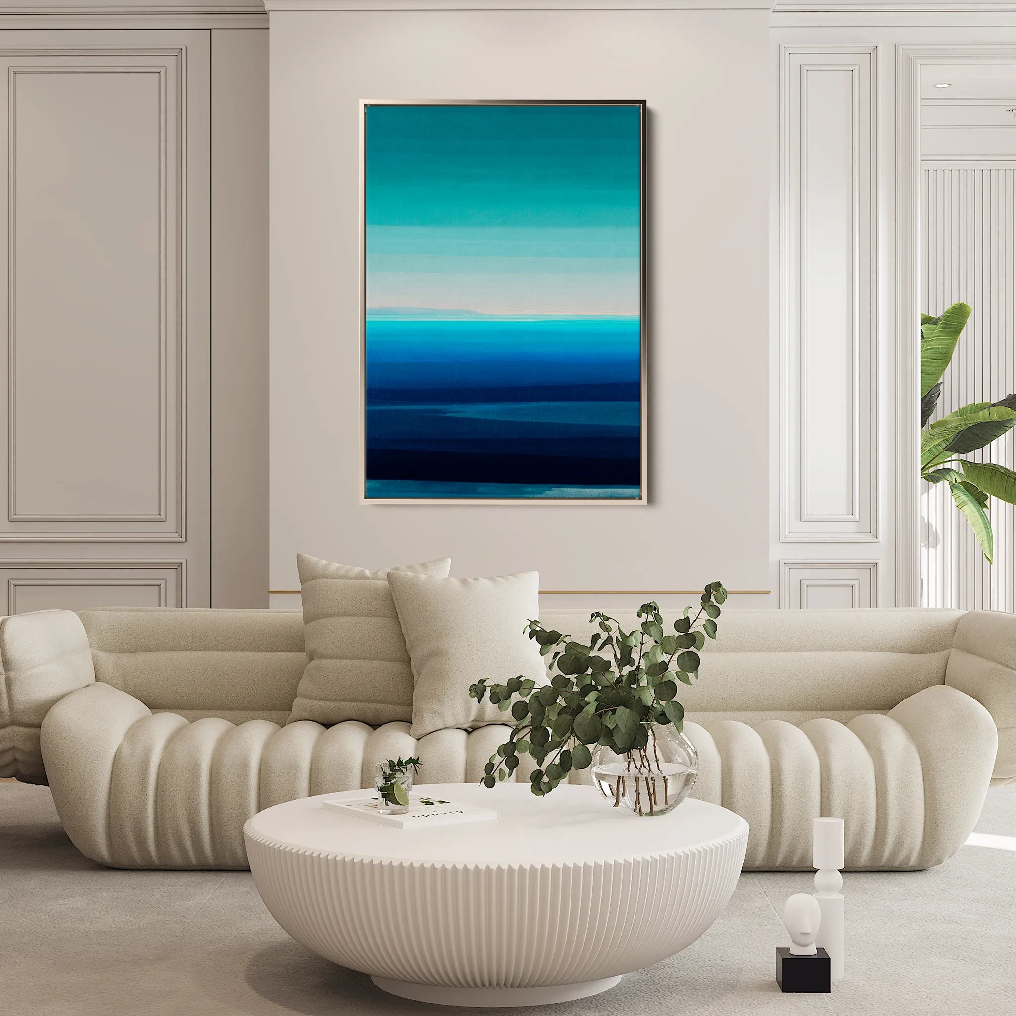 Abstract 2090 Canvas Art 60 x 40 cm / Black