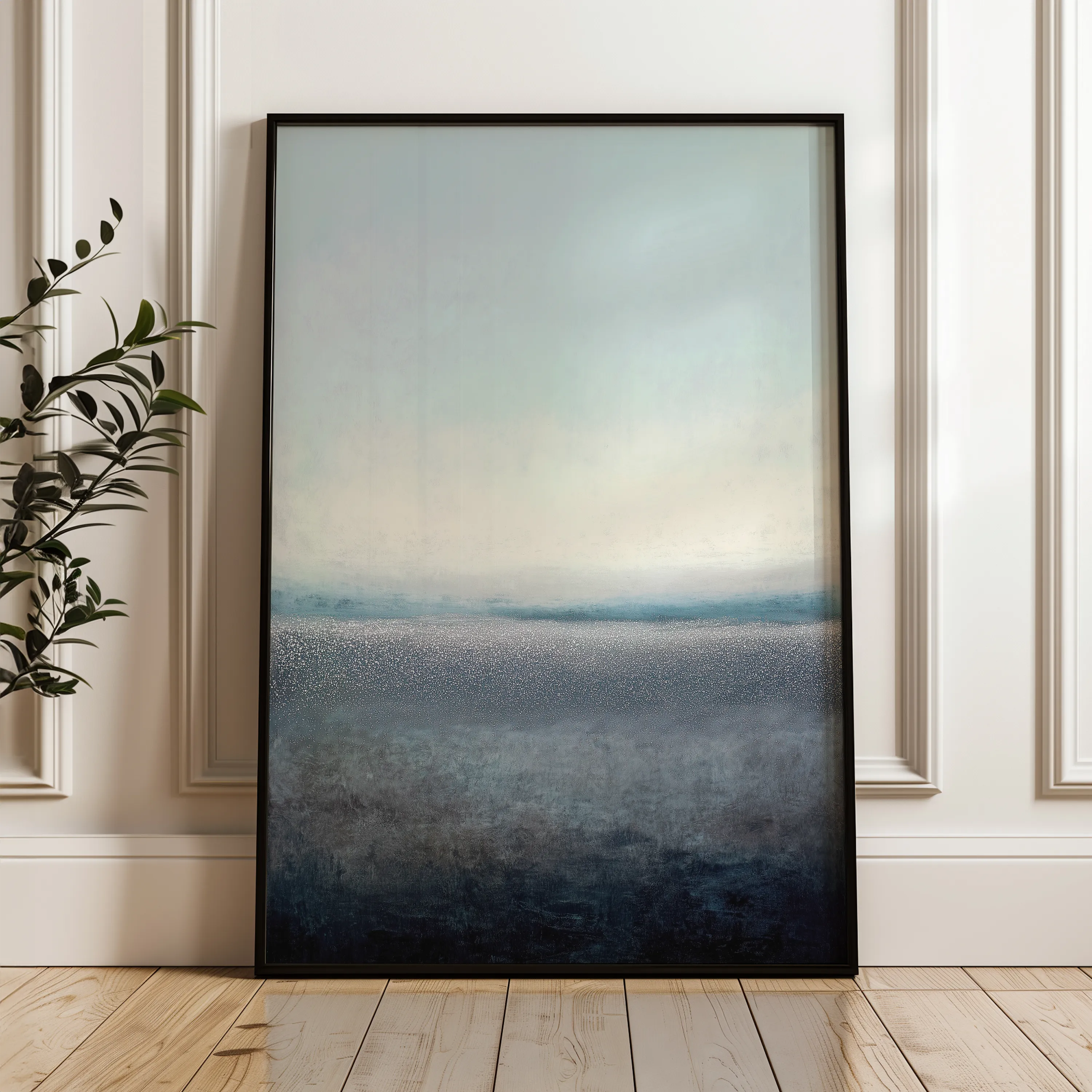 Abstract 2092 Canvas Art 60 x 40 cm / Black