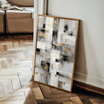 Abstract 2094 Canvas Art 60 x 40 cm / Black