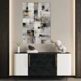 Abstract 2094 Canvas Art 60 x 40 cm / Black