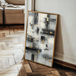 Abstract 2097 Canvas Art 60 x 40 cm / Black
