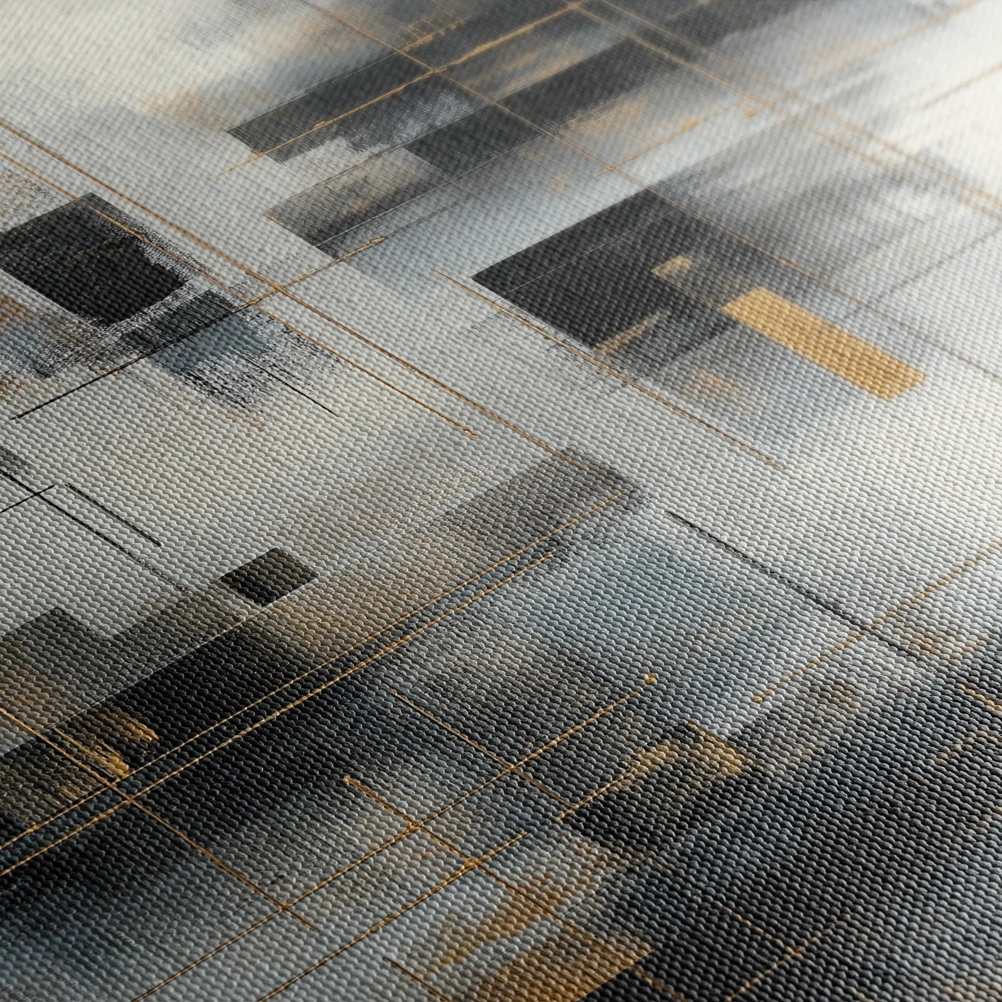 Abstract 2097 Canvas Art 60 x 40 cm / Black