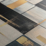 Abstract 2098 Canvas Art 60 x 40 cm / Black