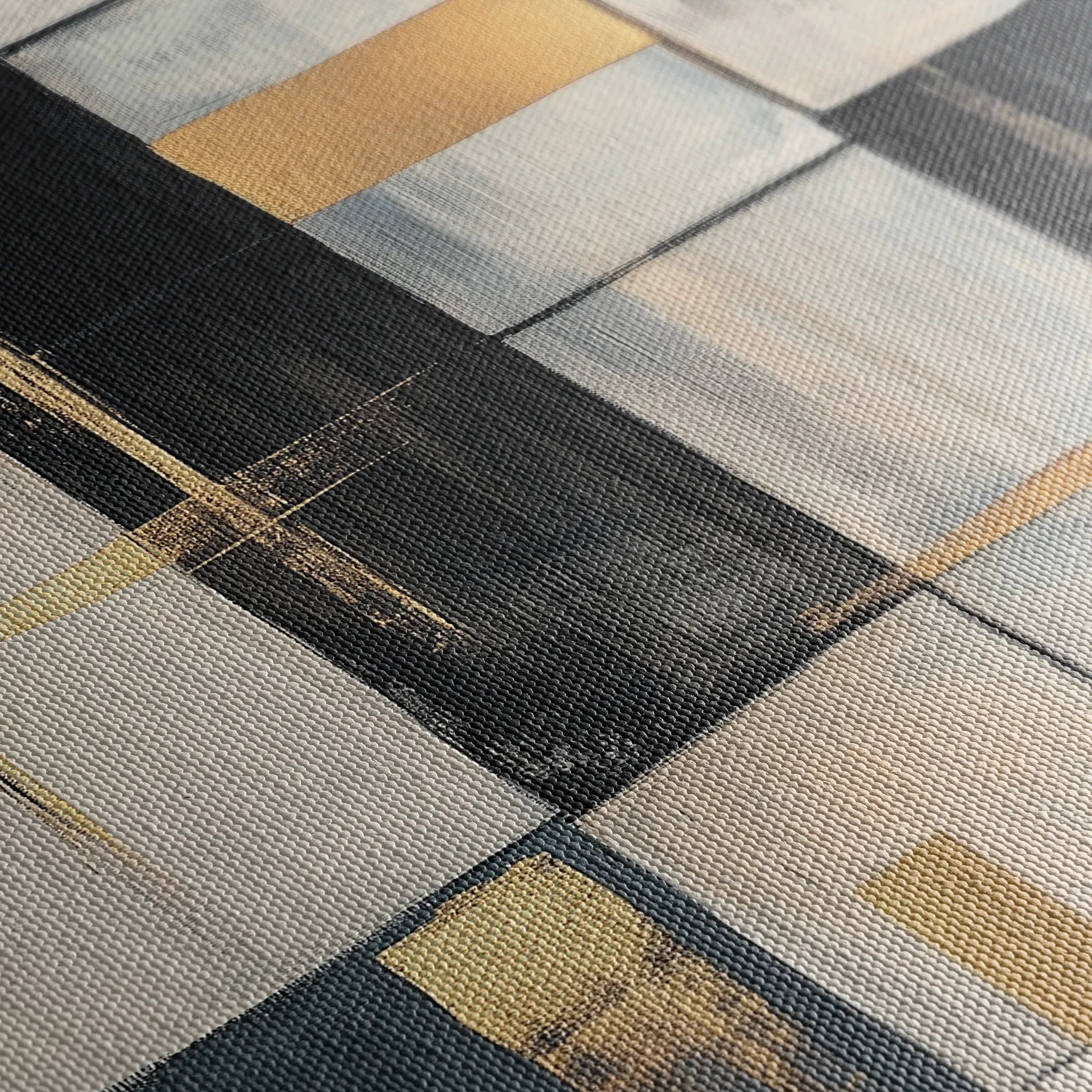 Abstract 2098 Canvas Art 60 x 40 cm / Black