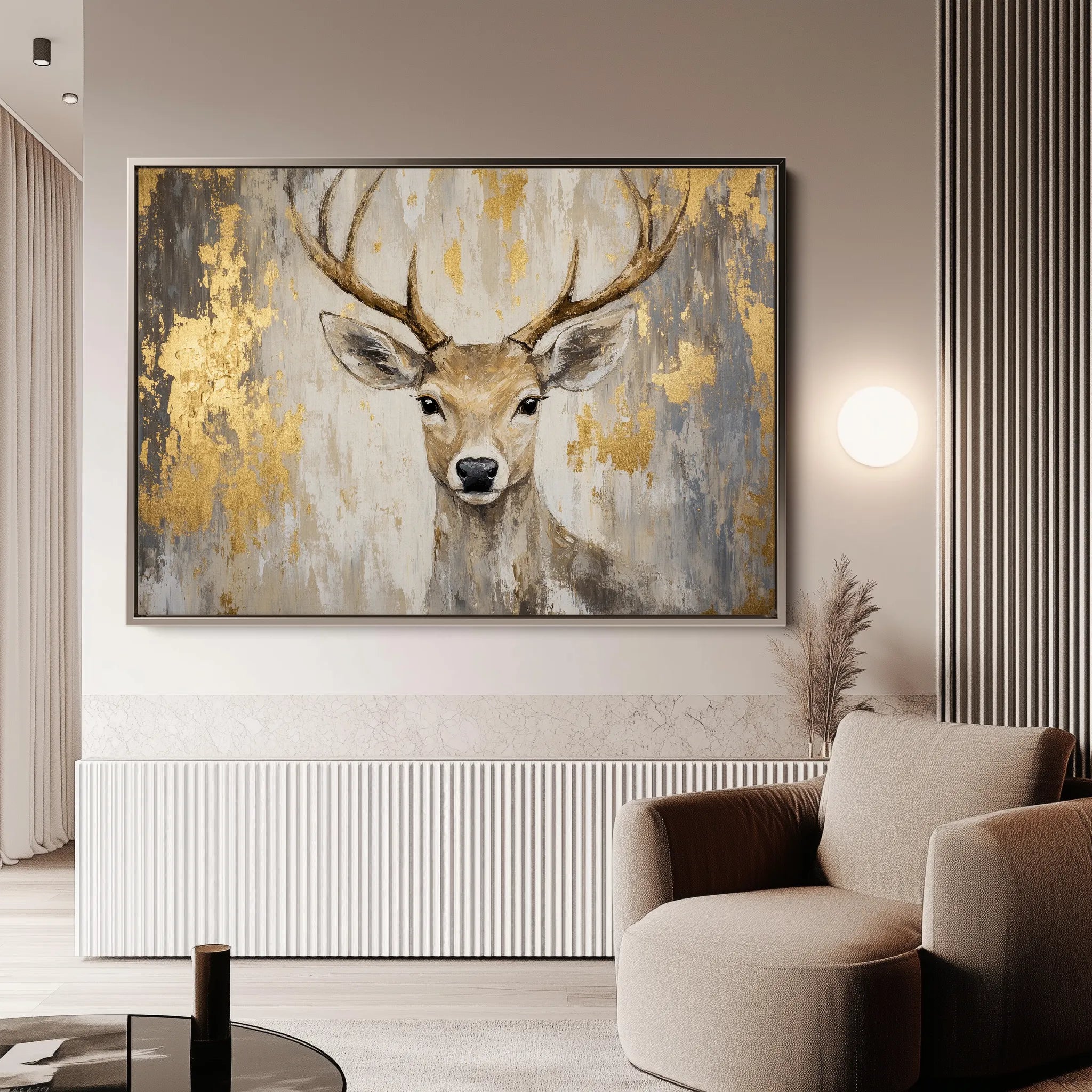 Animals 210 Canvas Art 60 x 40 cm / Black