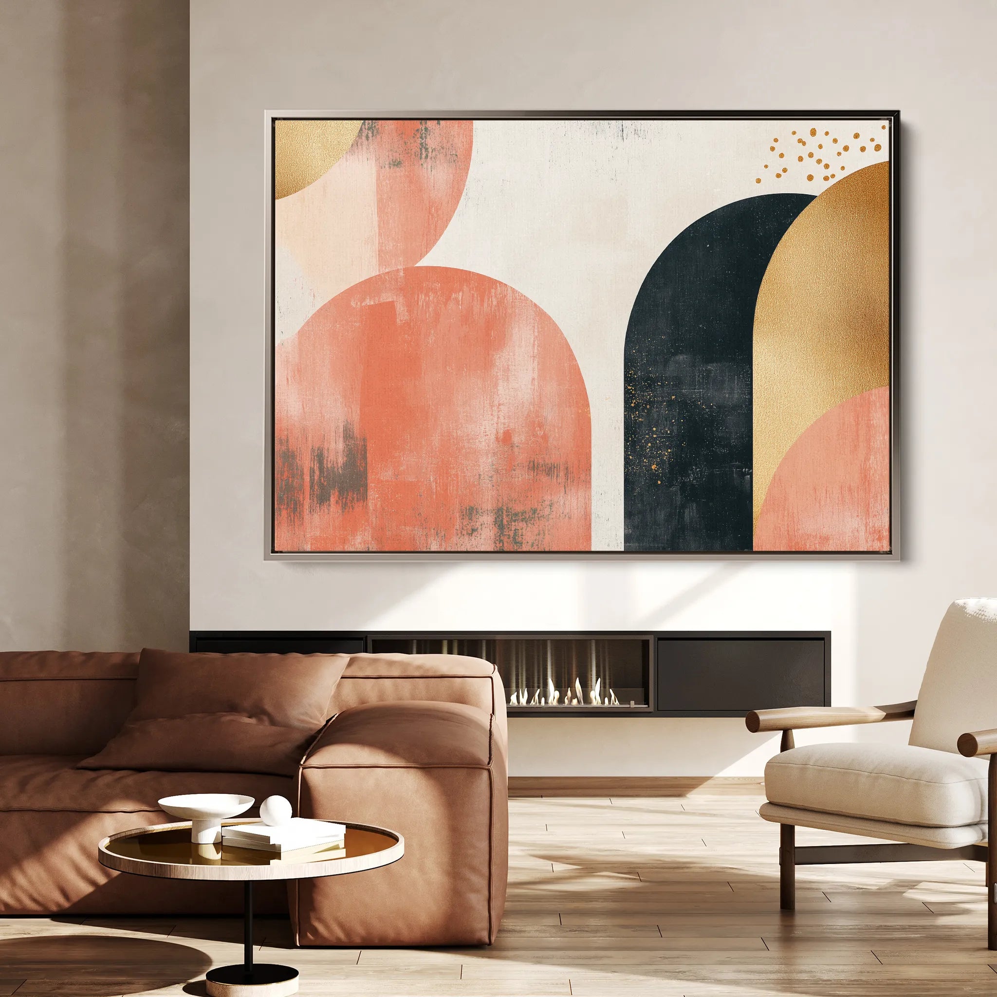 Boho 210 Canvas Art 60 x 40 cm / Black