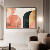 Boho 210 Canvas Art 60 x 40 cm / Black