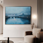 Landscape 210 Canvas Art 60 x 40 cm / Black