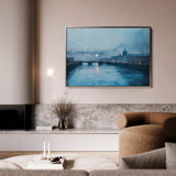 Landscape 210 Canvas Art 60 x 40 cm / Black