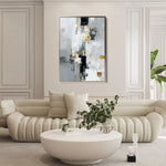 Abstract 2101 Canvas Art 60 x 40 cm / Black